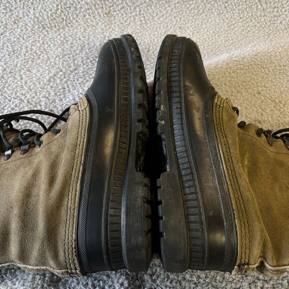 Sorel Kaufman Canada Wool Lined Boots Mens 9 Green Khaki Steel Shank Winter USA - Picture 8 of 11